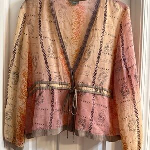 J. Jill Multicolor Bohemian Blouse
